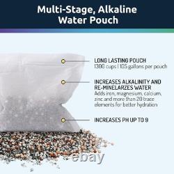 1.9L Stainless Steel Alkaline Water Filter Jug with Chlorine Reduction