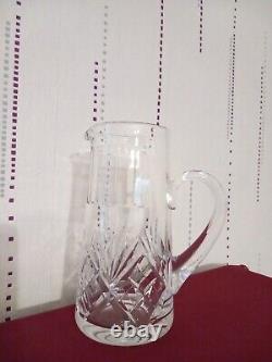 1 Pitcher Water Jug In Crystal From Saint Louis Chantilly Model Signed