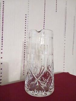 1 Pitcher Water Jug In Crystal From Saint Louis Chantilly Model Signed