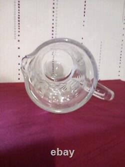 1 Pitcher Water Jug In Crystal From Saint Louis Chantilly Model Signed