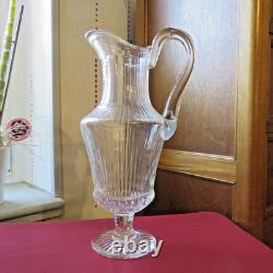 1 Pitcher Water Jug In Crystal From Saint Louis Model Apollo Signed