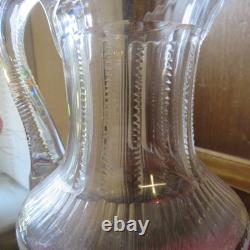 1 Pitcher Water Jug In Crystal From Saint Louis Model Apollo Signed