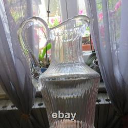 1 Pitcher Water Jug In Crystal From Saint Louis Model Apollo Signed