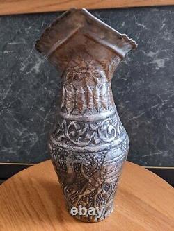 10' Antique Copper Pitcher Middle Eastern Islamic Turkish Water Jug Camels
