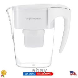 10-Cup Water Filter Pitcher Removes Lead, Chlorine & Microplastics