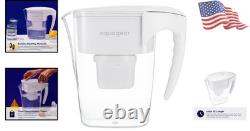 10-Cup Water Filter Pitcher Removes Lead, Chlorine & Microplastics