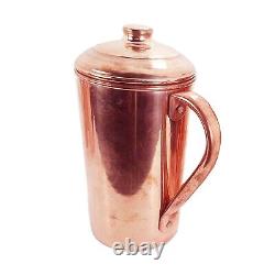 100% Pure Copper Water Storage Pitcher Jug 1500ml Serving Tableware Gifts 6 Pack