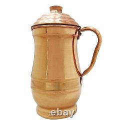 100% Pure Copper Water Storage Pitcher Jug 1500ml Serving Tableware Gifts 6 Pack