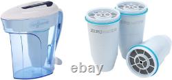 12-Cup Water Filter Pitcher + 3 Replacement Filters