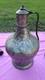 17 Turkish Handcrafted Copper Tin Lidded Water Jug Pitcher Primitive Hammered @