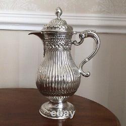 1784 Solid Silver George III Water Jug By William Cripps London Height 32cm