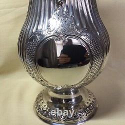 1784 Solid Silver George III Water Jug By William Cripps London Height 32cm