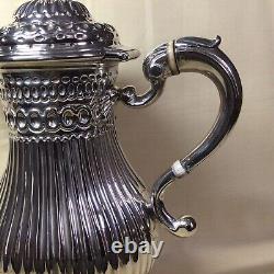 1784 Solid Silver George III Water Jug By William Cripps London Height 32cm