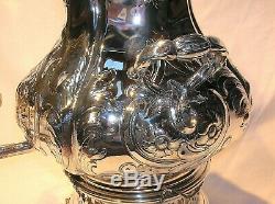 1865 Tiffany & Co. Repousse Sterling Silver Large Hot Water Urn 13 1/2tall Rare