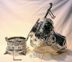 1865 Tiffany & Co. Repousse Sterling Silver Large Hot Water Urn 13 1/2tall Rare