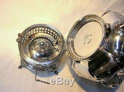 1865 Tiffany & Co. Repousse Sterling Silver Large Hot Water Urn 13 1/2tall Rare