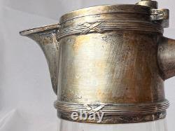 1867-1922 Jugendstil Art Nouveau Water Pitcher Jug Austrian Silver Vienna VMS