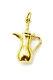 18k Yellow Gold 3d Water Jug Coffee Pot Pitcher Charm Pendant Necklace 2.9g