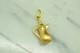 18k Yellow Gold Ancient Water Wine Jug Pitcher Lantern Pendant Charm 3-d