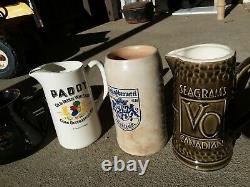 19 VNTG Whiskey Water Jug/Pitchers Breweriana Bar Gin Distillery Ads Haig Bell's