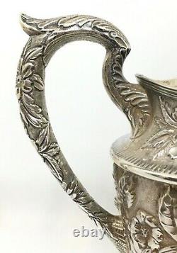 1905 Schofield Co. Baltimore Rose Pattern Sterling Water Pitcher 733g heavy