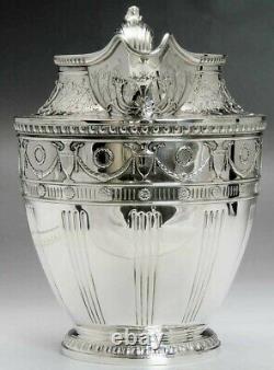 1915 Ornate Whiting Sterling Silver Water Pitcher 84 fl. Oz Huge Size