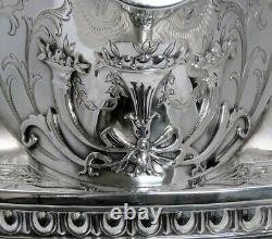 1915 Ornate Whiting Sterling Silver Water Pitcher 84 fl. Oz Huge Size