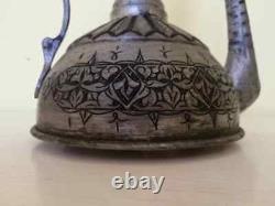 1980's replica Ottoman water jug copper pitcher ewer with copper handle Home decor