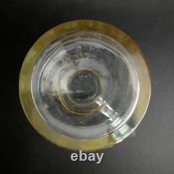 19c Bohemian or Venetian Gilt Decorated Glass Water Pitcher Jug Courting Couple