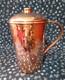 2 Ltr 68 Oz Mexican Pure Copper Water Jug Pitcher Lid Ayurveda Farmhouse Kitchen