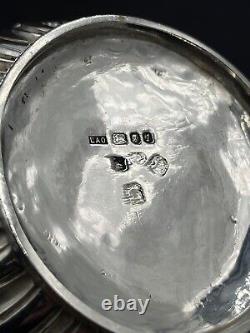 2 pint sterling silver water jug / ewer London 1966