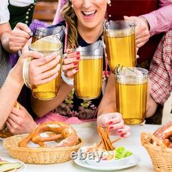 24 Pack 48oz Acrylic Pitcher with Spout Clear Water Carafe Bulk Fridge Jug Ju