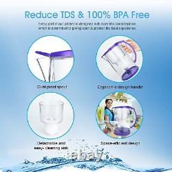 3.5L Water Filter Pitcher4Stage UF Filtration System Dormitory Home Office 4PACK