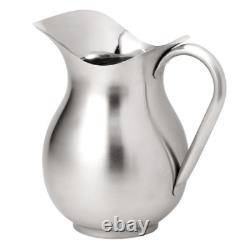 3-Quart Bell-Shaped Water Pitcher, Stainless Steel