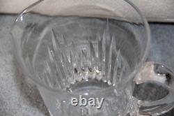 32 oz Jug / Pitcher & 6 Waterford Cut Crystal EILEEN Water Flared Goblets