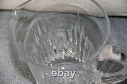 32 oz Jug / Pitcher & 6 Waterford Cut Crystal EILEEN Water Flared Goblets