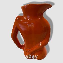 $493 ANISSA KERMICHE Orange Ceramic Jugs Jug Water Pitcher Décor Vase Planter