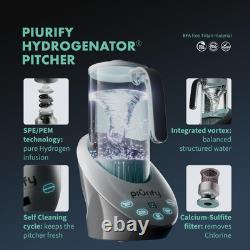 50 Oz Hydrogen Water Pitcher BPA Free Rich Hydrogen Water Generator Electro