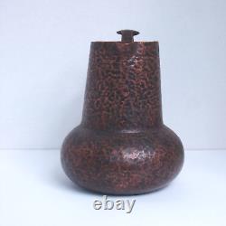 6 Hand Hammered Copper Pitcher Handmade Water Jug Heavy Thick Walls