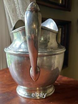 639 Grams Antique Gorham Sterling Silver Water Pitcher- 4.5 Pints 8.25 Tall