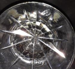 9'' EDINBURGH CRYSTAL WATER PITCHER JUG With 3 MATCHING GLASSES-Marked Scotland