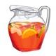 96 Oz Clear Plastic Pitcher With Lid Bpa-free Shatter-proof Water Jug