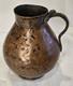 A Primitive Hammered Copper Water Jug Pitcher Antique