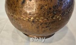 A Primitive Hammered Copper Water Jug Pitcher Antique