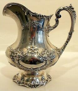 A large heavy Francis 1 sterling water pitcher, Eagle mark, #570A, Reed & Barton