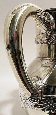 A sterling water pitcher, Wave Edge pattern, Tiffany & Co, c. 1884-91