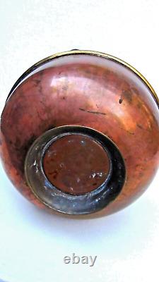 ANTIQUE 18c LARGE ARABIC ISLAMIC COPPER BRASS LONG NECK WATER PITCHER JUG, 20H