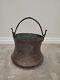 Antique Engraved Islamic Jug Bucket Pot Pitcher Copper Handmade