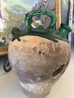 ANTIQUE FRENCH Clay Gargoulette/Water Jug, c. 1890-1920s