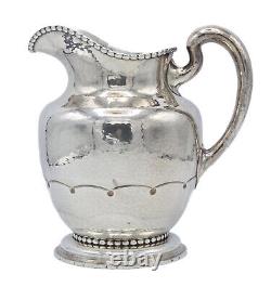 ANTIQUE GORHAM A12607 3.25 PINT SOLID STERLING SILVER WATER PITCHER 674g / 8